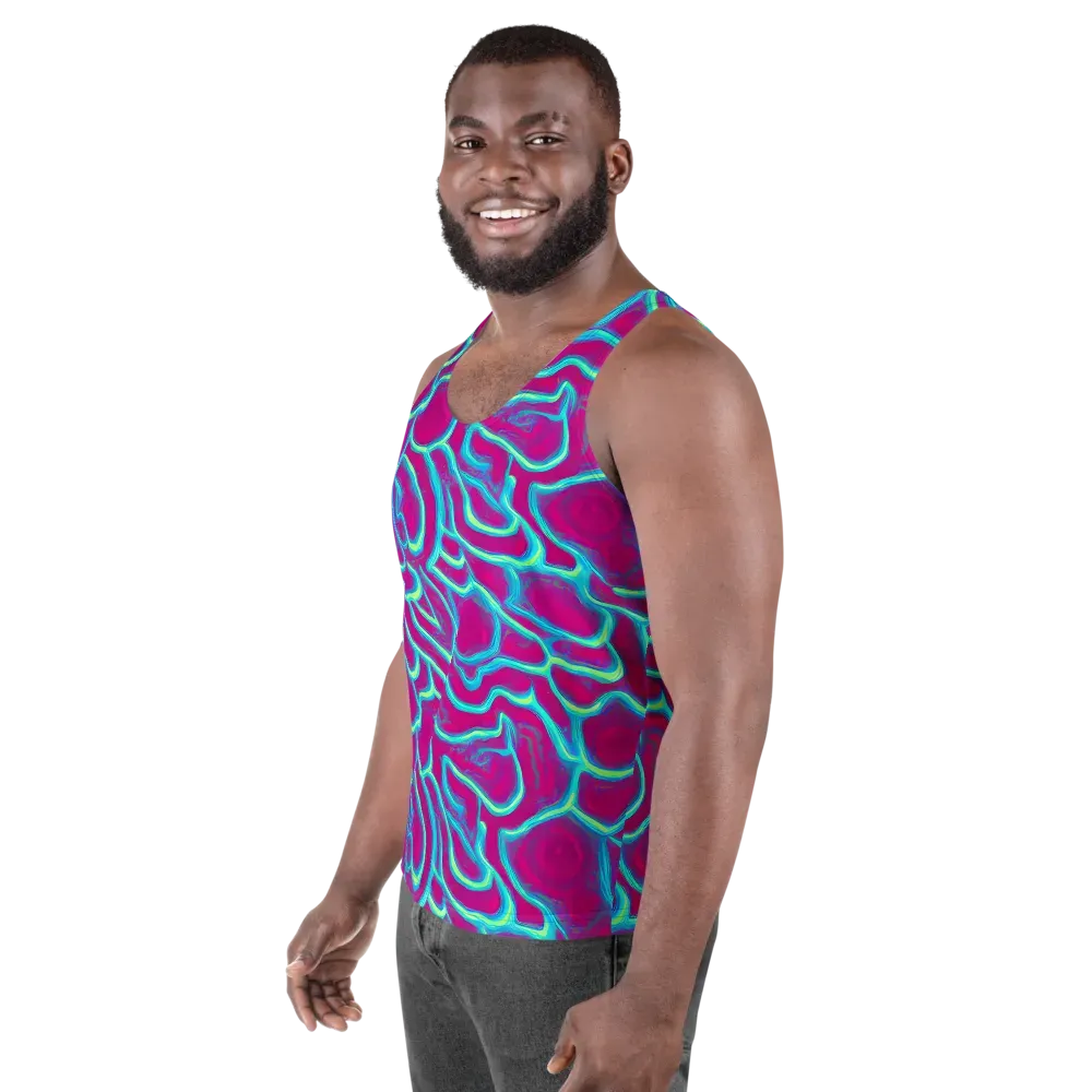 Neon Flux on Men's Tank Top — Left Front