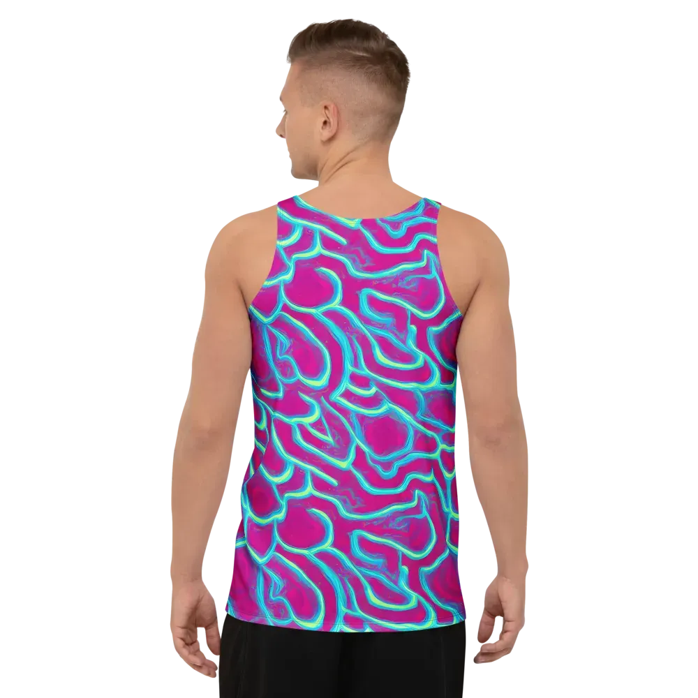 Neon Flux on Men's Tank Top — Back