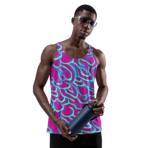 Neon Flux on a Men's Tank Top