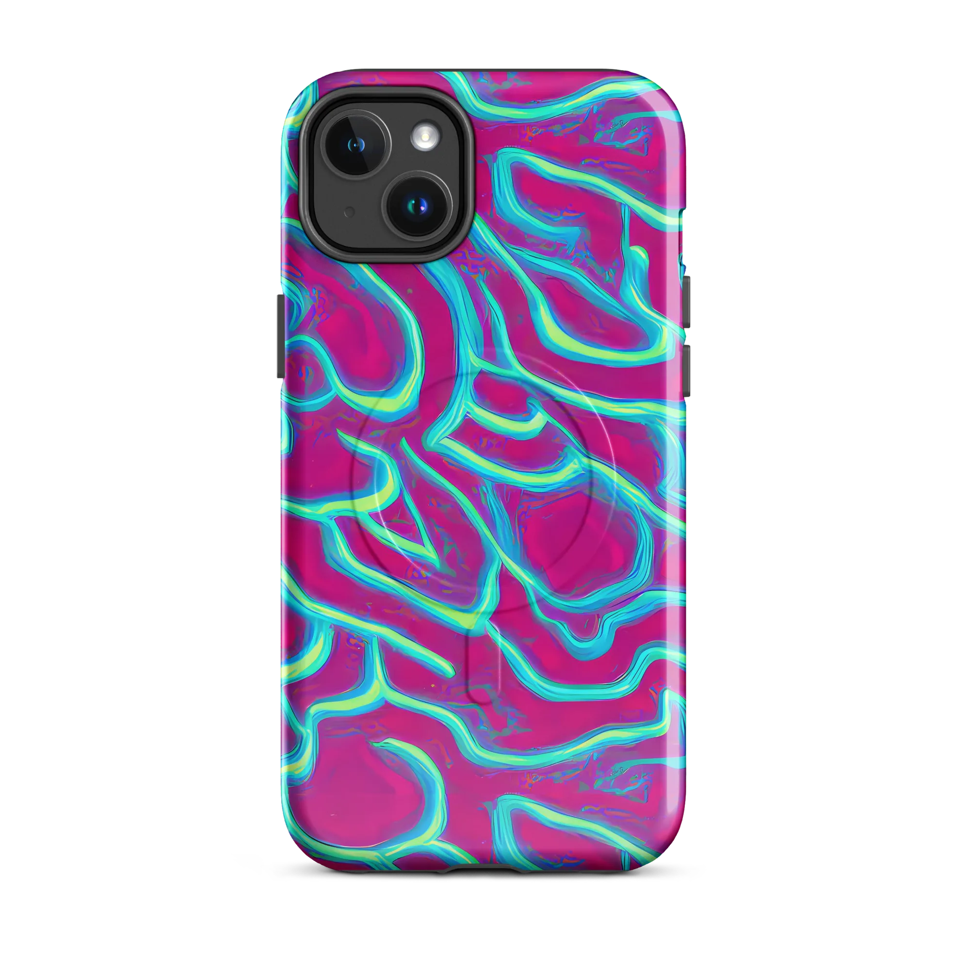 Neon Flux on MagSafe Tough Case for iPhone® — Front