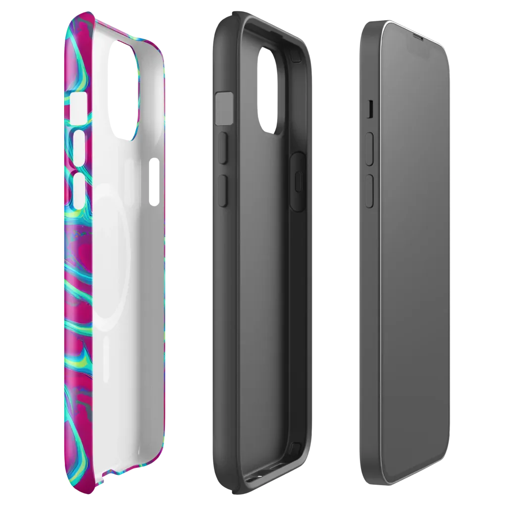 Neon Flux on MagSafe Tough Case for iPhone® — Front