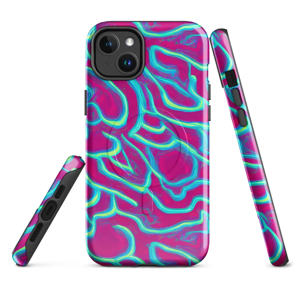 Neon Flux on MagSafe Tough Case for iPhone® — Front