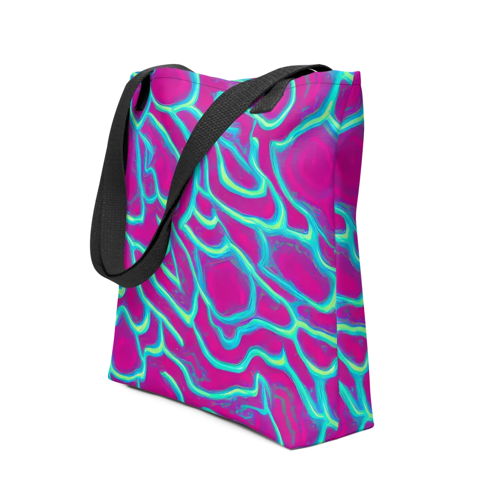 Neon Flux on Tote Bag — Front