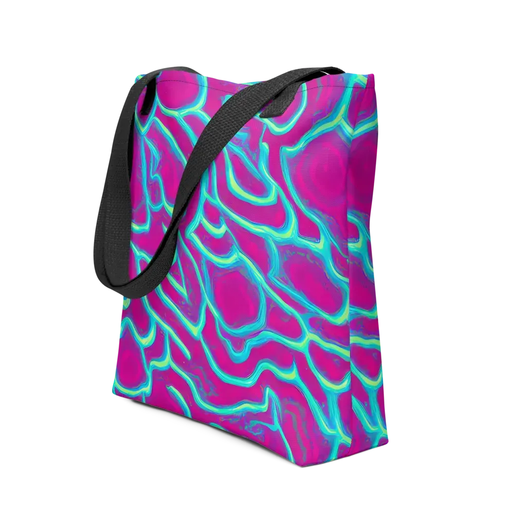 Neon Flux on Tote Bag — Front