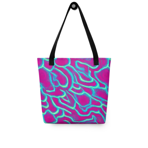 Neon Flux on a Tote Bag