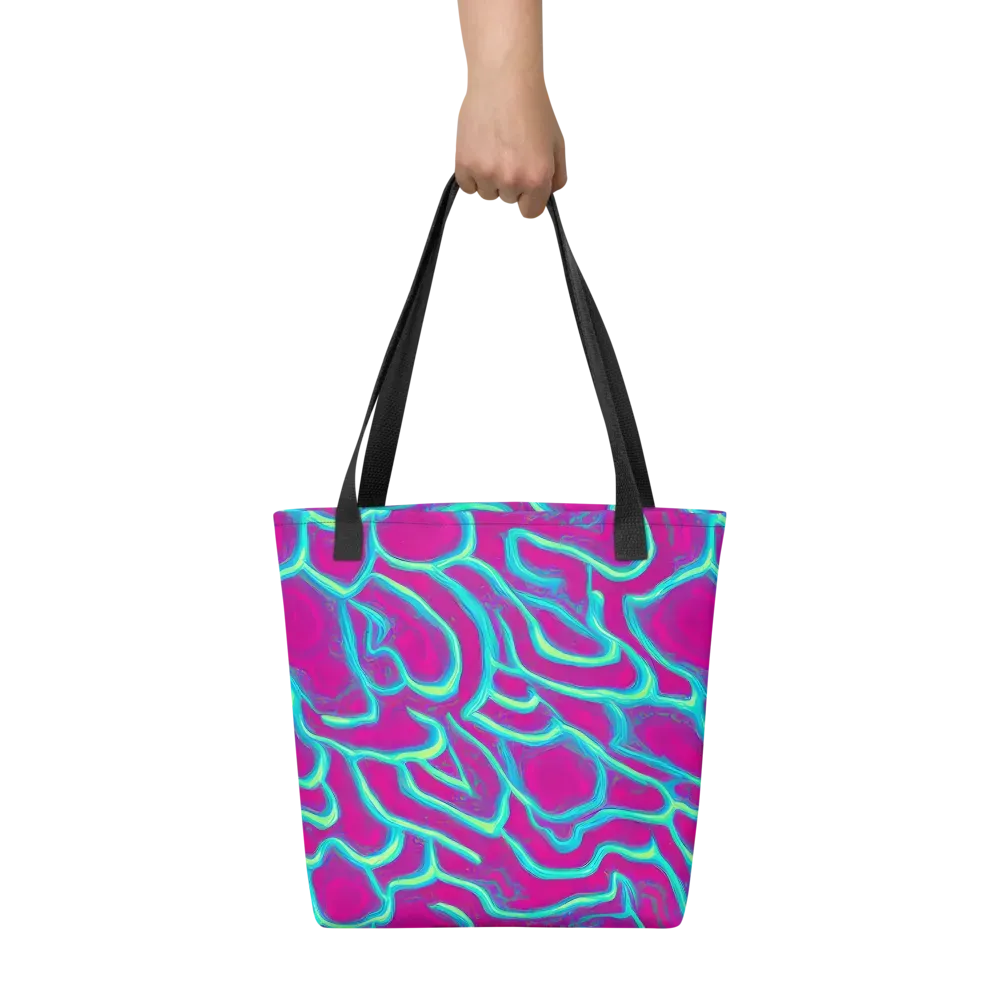 Neon Flux on Tote Bag — Front