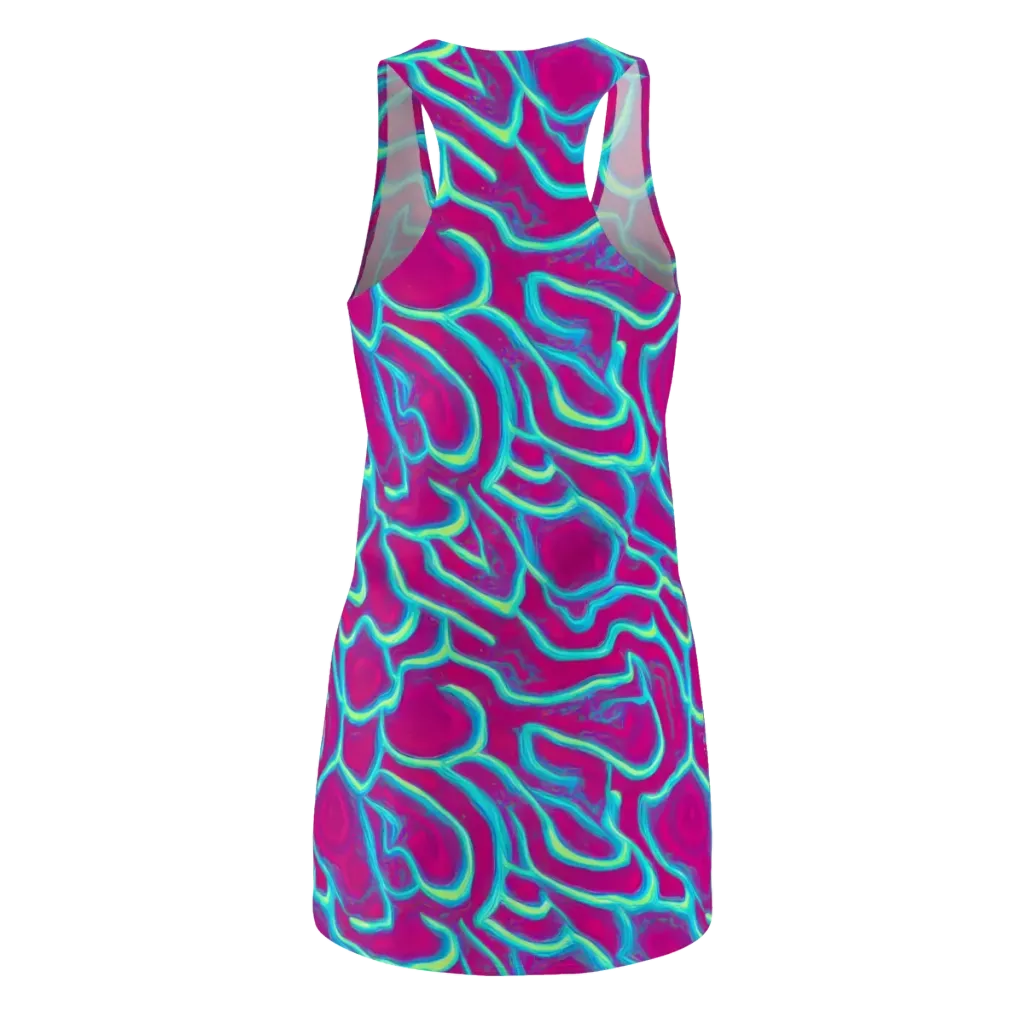 Neon Flux on Racerback Dress — Back