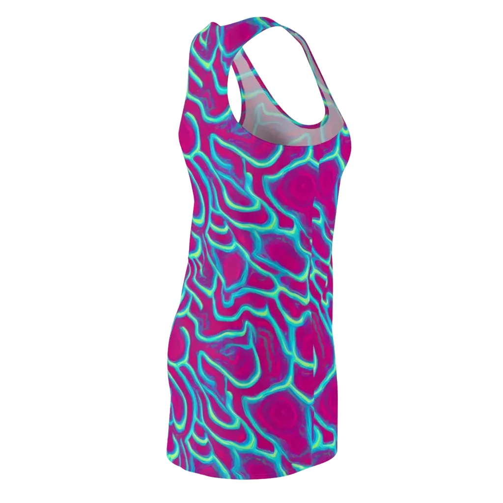 Neon Flux on Racerback Dress — Back Side