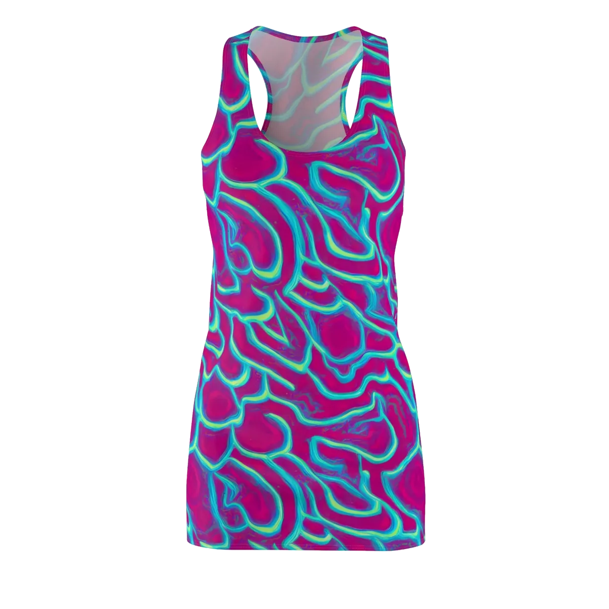 Neon Flux on Racerback Dress — Front