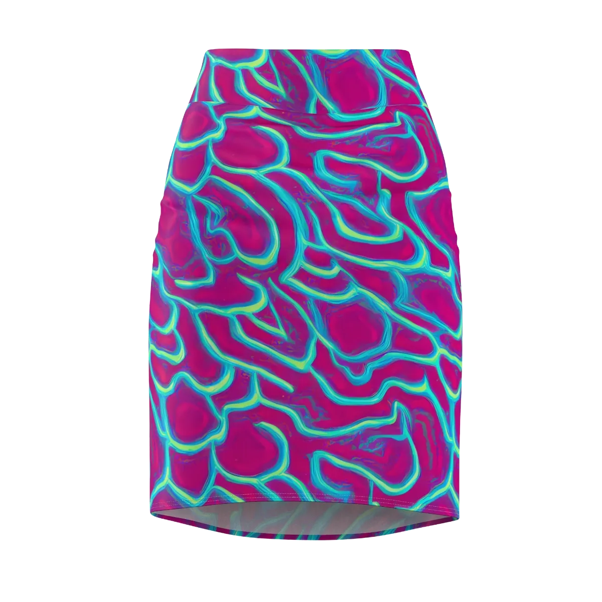 Neon Flux on Pencil Skirt — Front