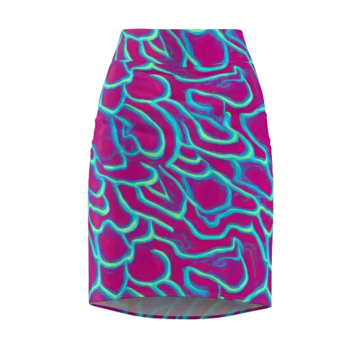 Neon Flux on a Pencil Skirt