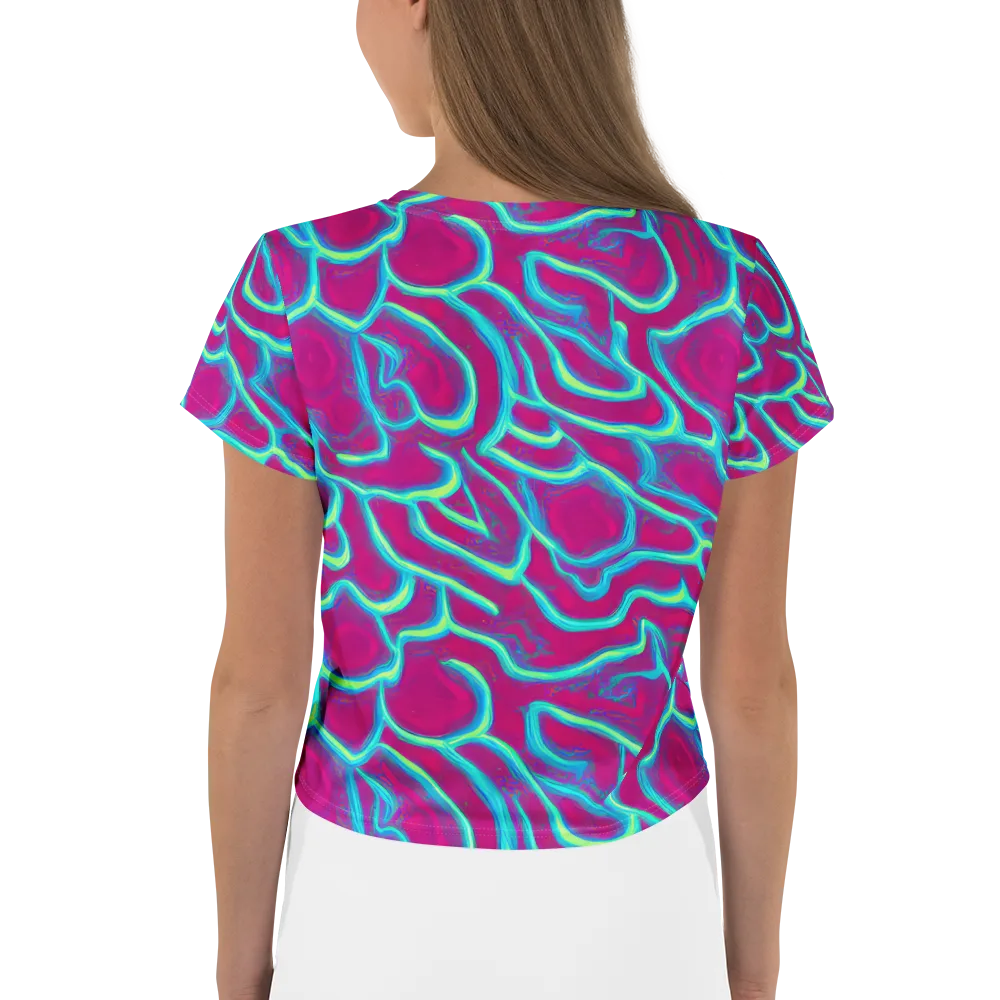 Neon Flux on Crop Tee — Back