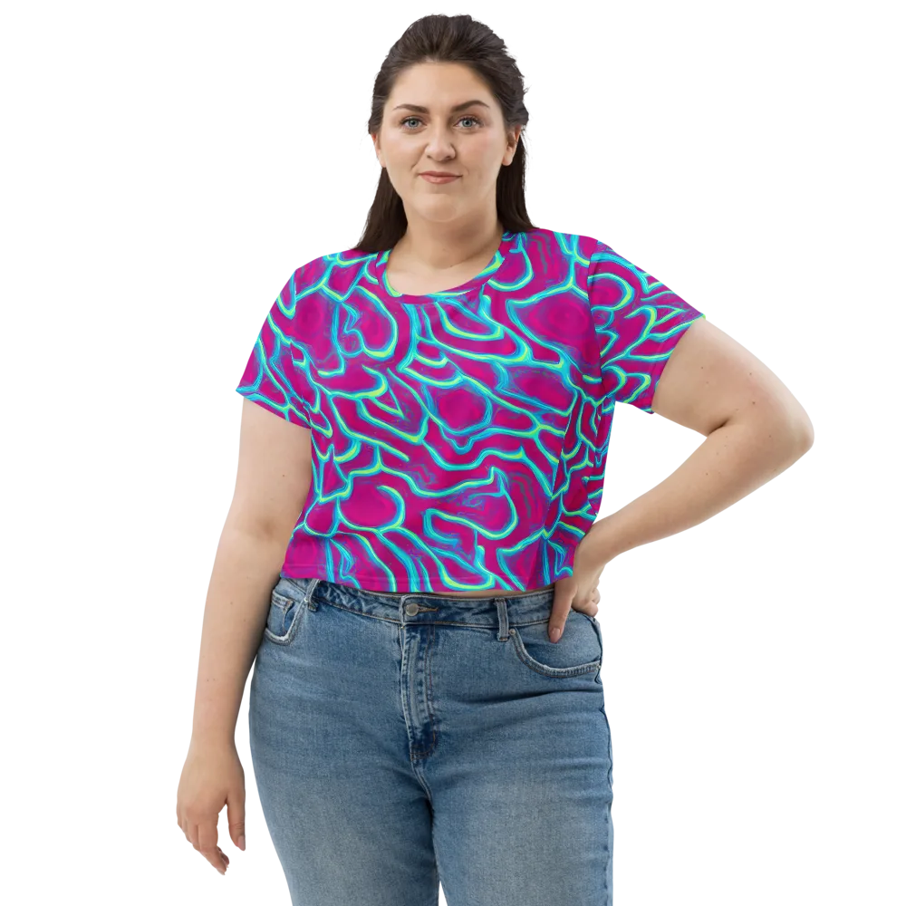 Neon Flux on Crop Tee — Front