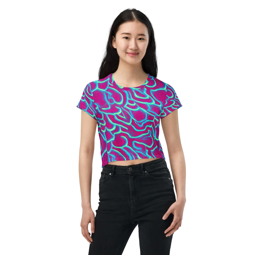 Neon Flux on Crop Tee — Front