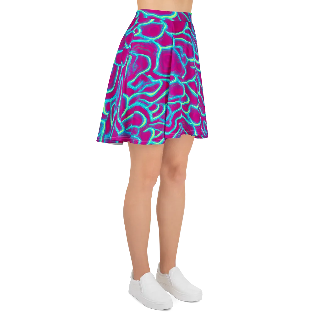 Neon Flux on Skater Skirt — Right