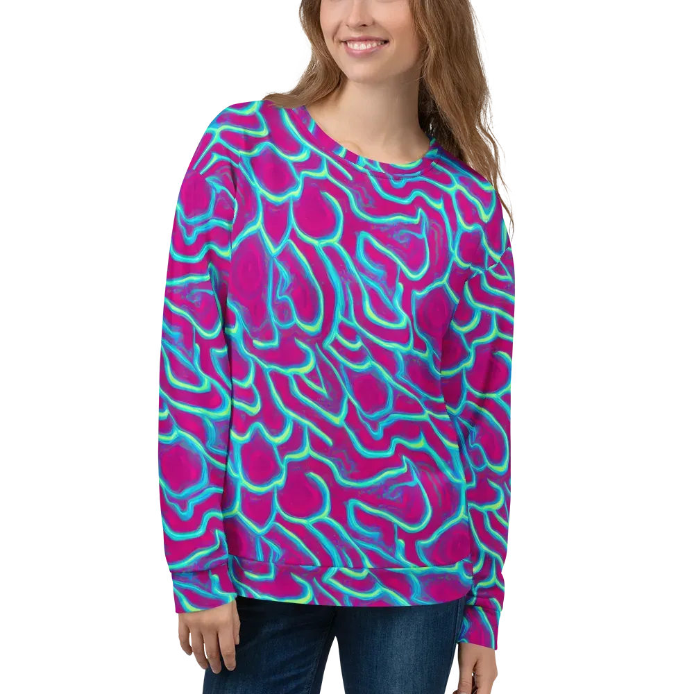 Neon Flux on Sweatshirt — Front
