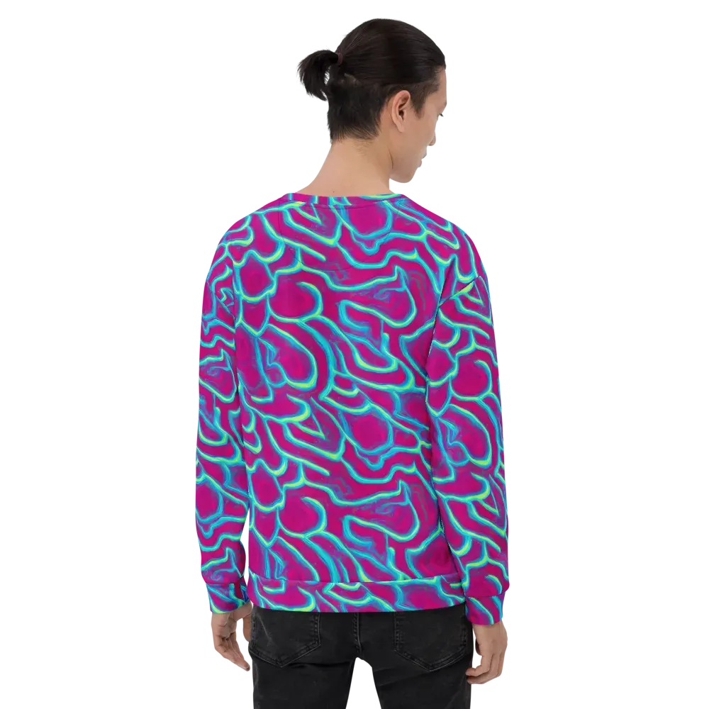 Neon Flux on Sweatshirt — Back