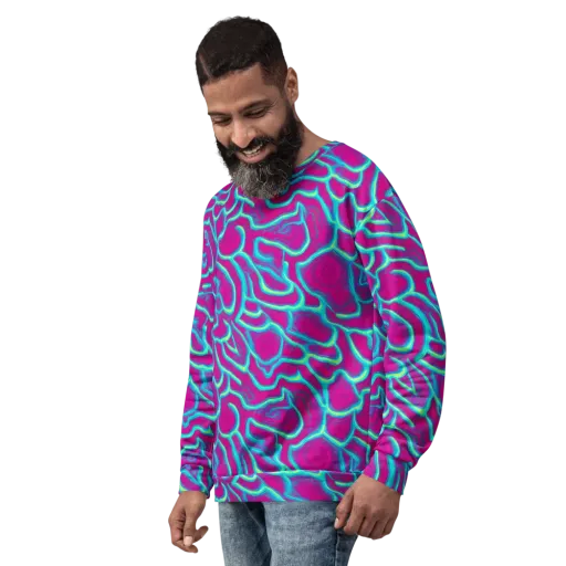 Neon Flux on a Sweatshirt
