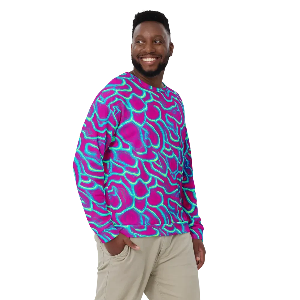 Neon Flux on Sweatshirt — Front