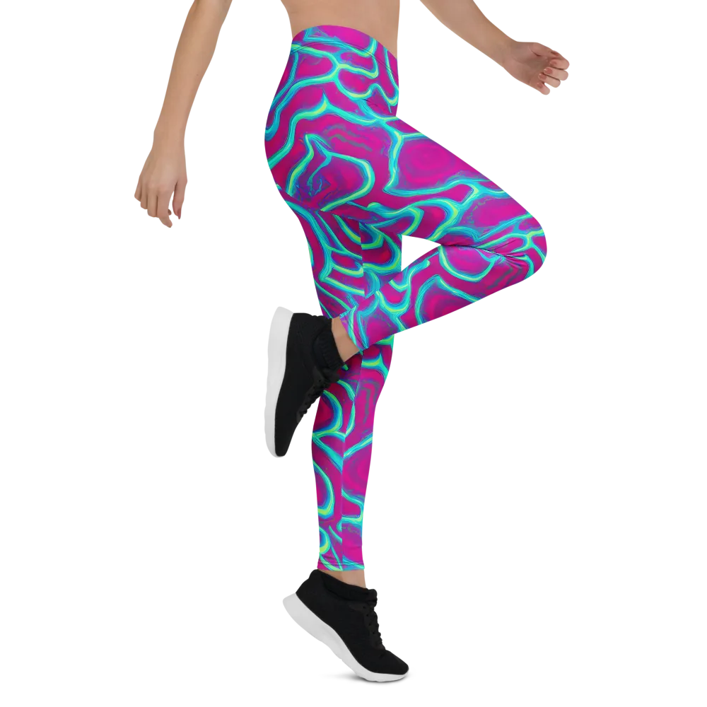 Neon Flux on Leggings — Right