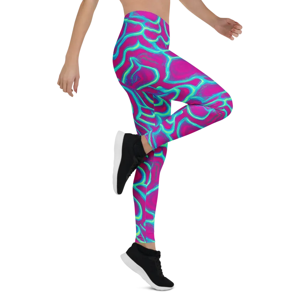 Neon Flux on Leggings — Right