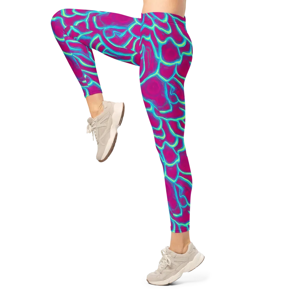 Neon Flux on Leggings — Left