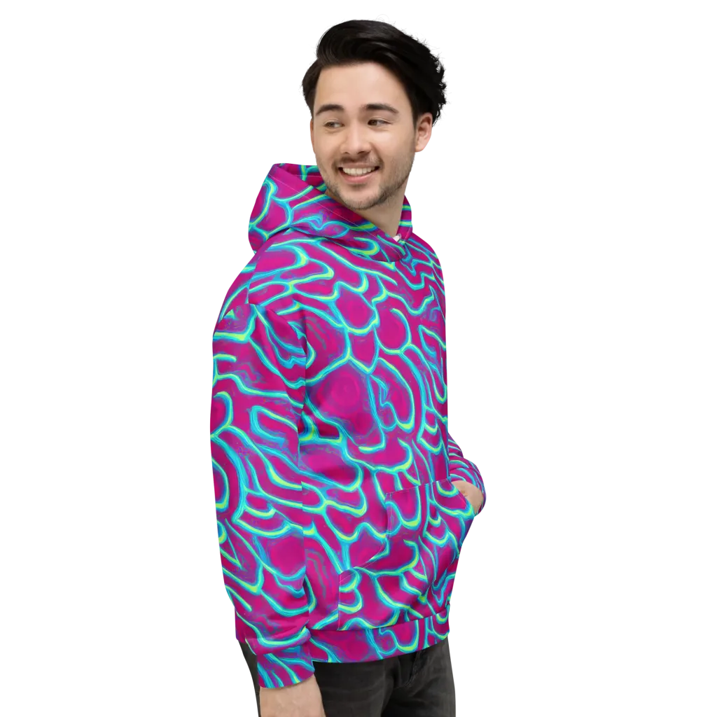 Neon Flux on Hoodie — Right