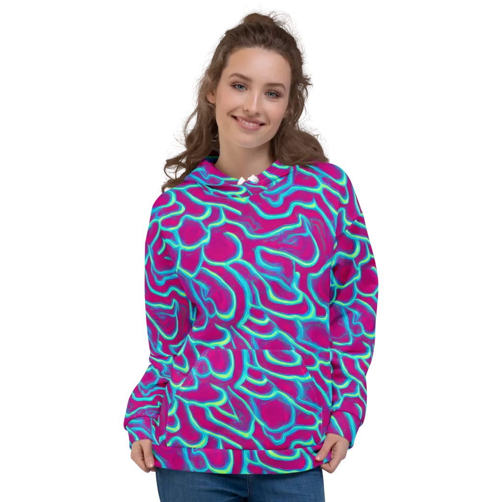 Neon Flux on Hoodie — Front