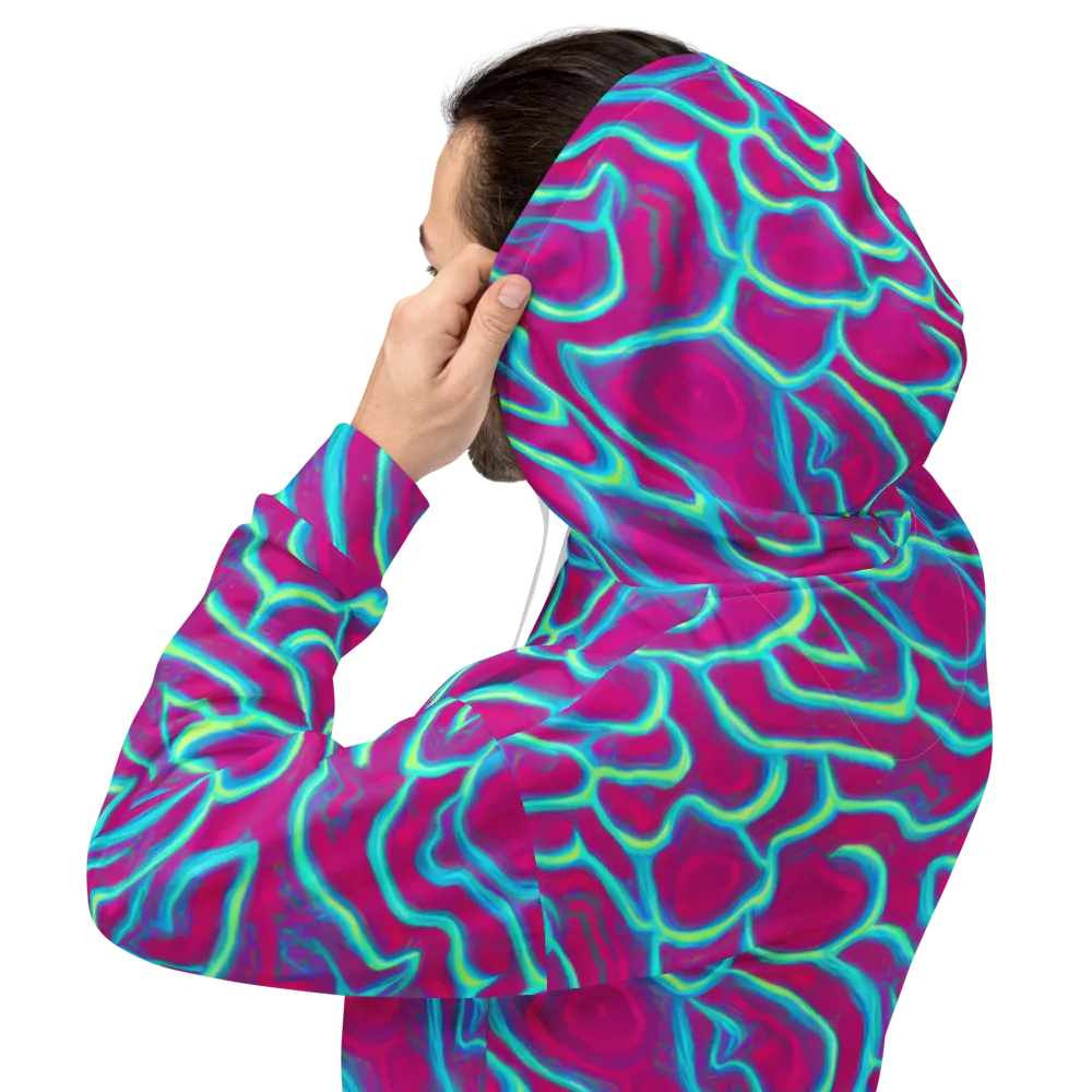 Neon Flux on Hoodie — Back