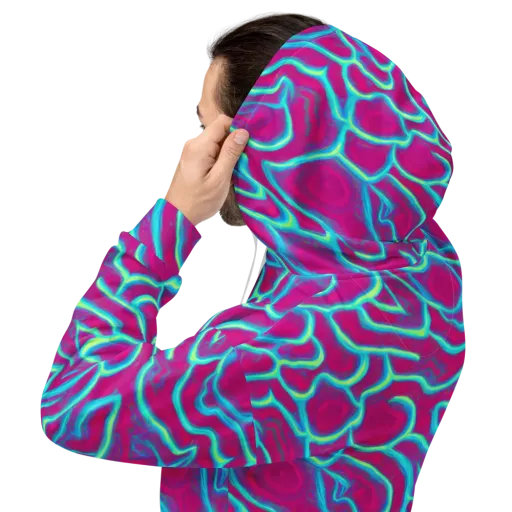 Neon Flux on a Hoodie