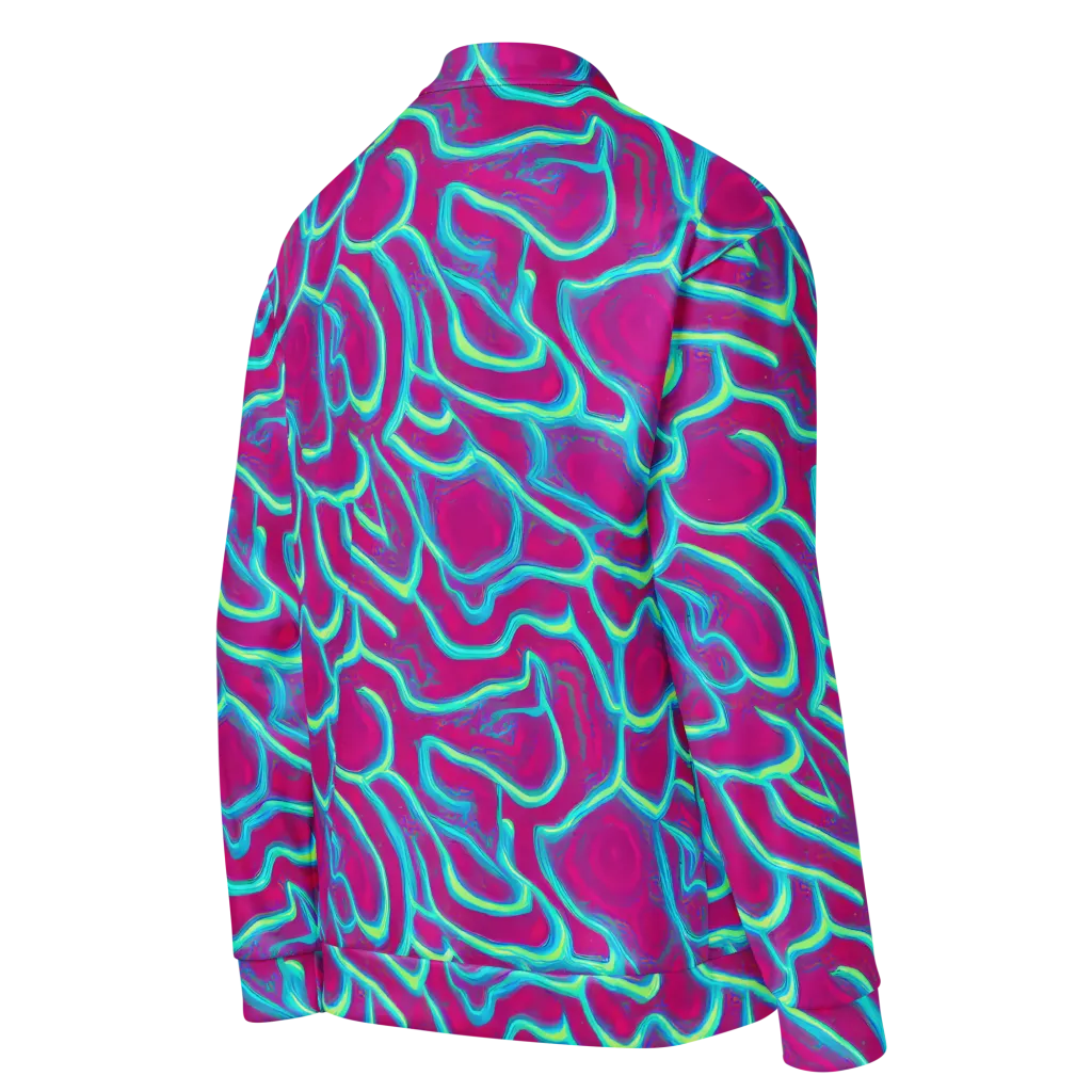 Neon Flux on Bomber Jacket — Right Back