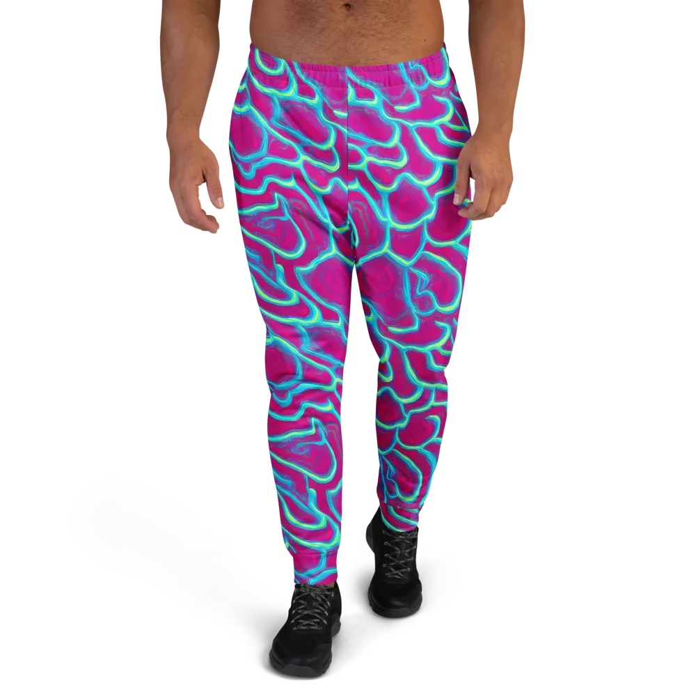 Neon Flux on Men's Joggers — Front