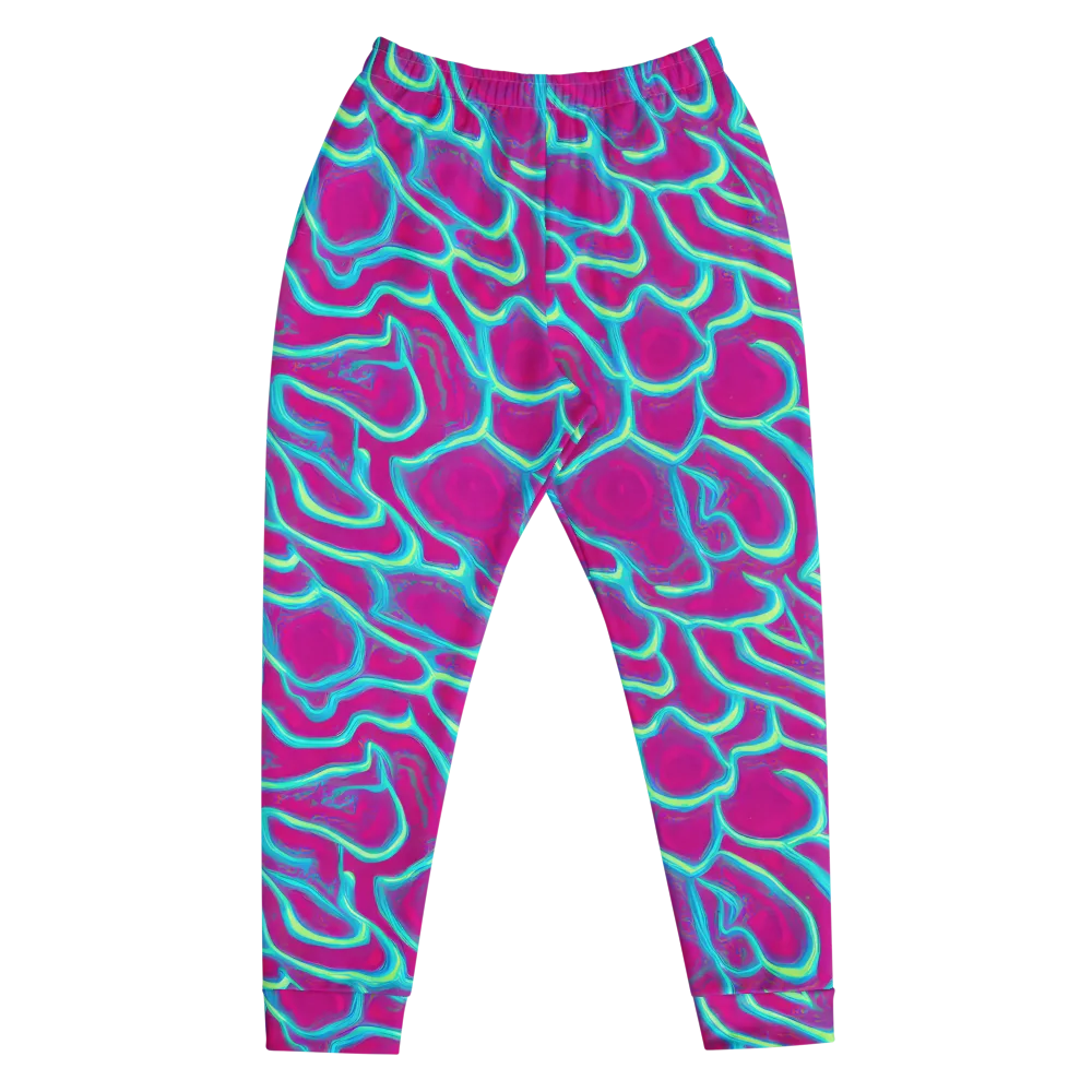 Neon Flux on Men's Joggers — Front