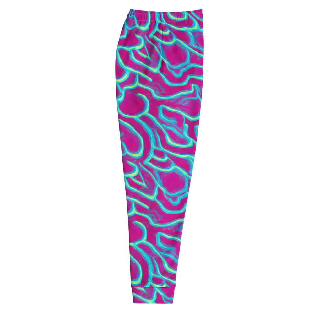 Neon Flux on Men's Joggers — Right