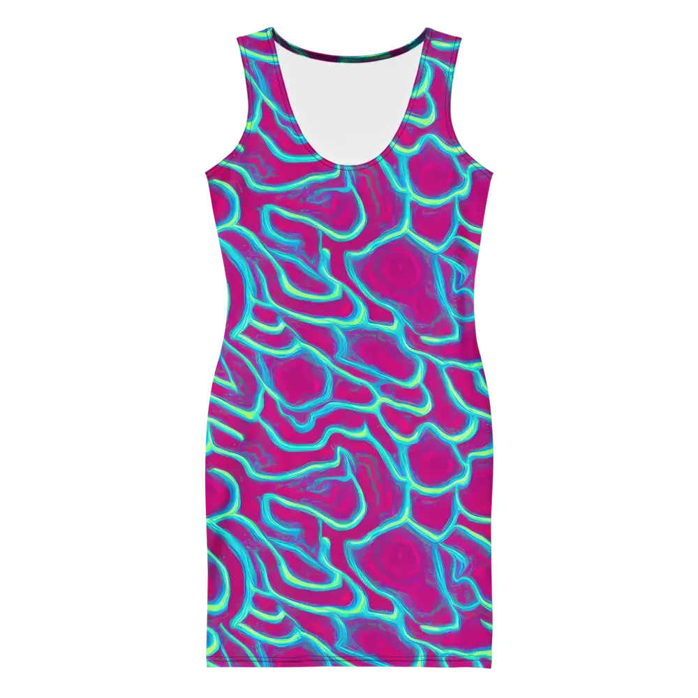 Neon Flux on Bodycon Dress — Front