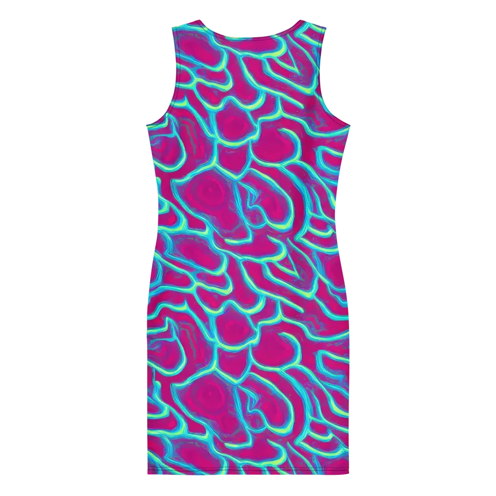 Neon Flux on Bodycon Dress — Back