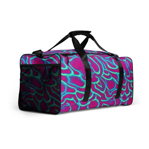 Neon Flux on a Duffle Bag