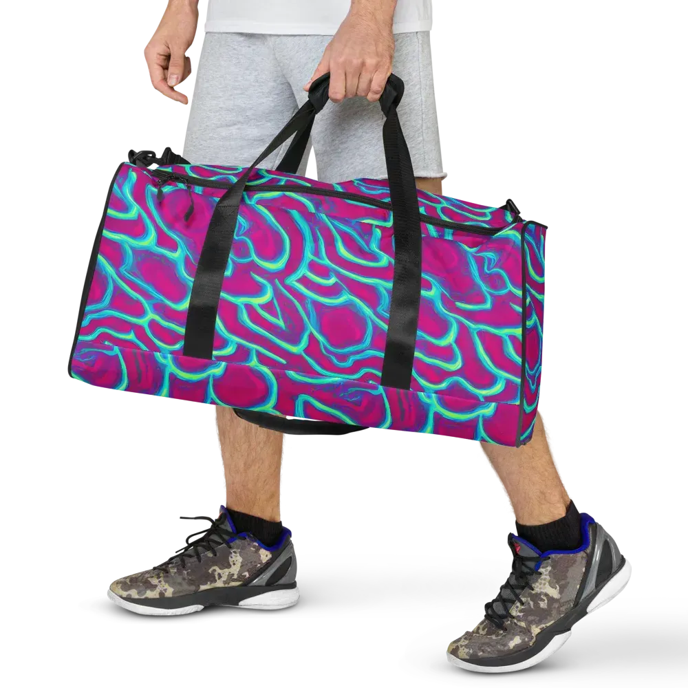 Neon Flux on Duffle Bag — Front