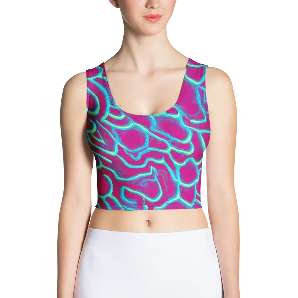 Neon Flux on Crop Top — Front