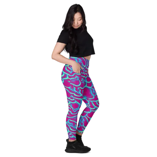 Neon Flux on a Leggings with Pockets