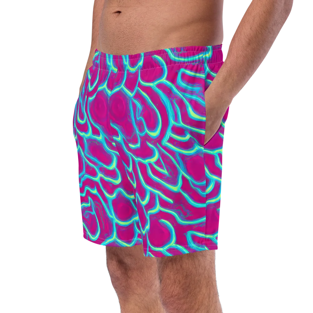 Neon Flux on Swim Trunks — Left Front