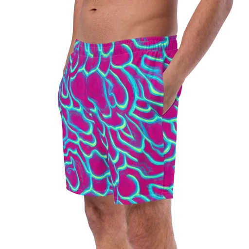 Neon Flux on a Swim Trunks