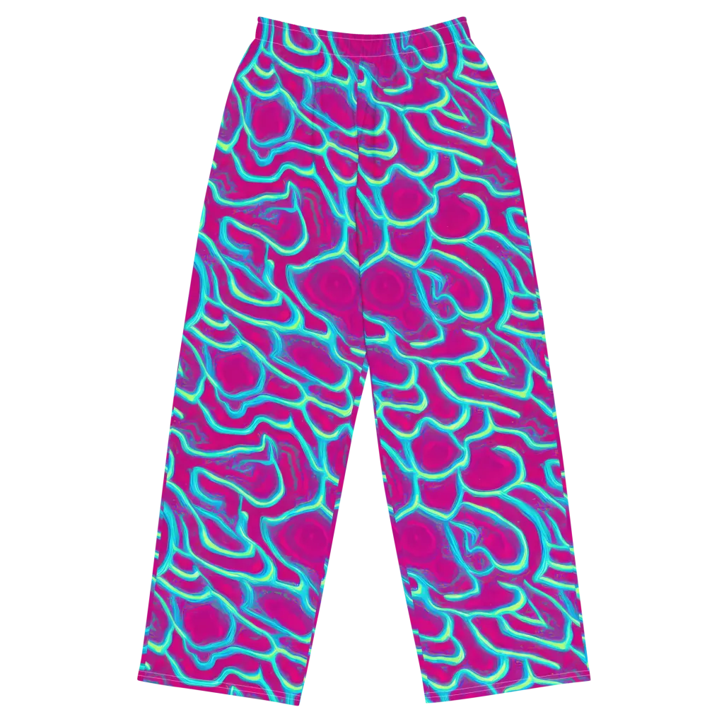 Neon Flux on Wide-Leg Pants — Front