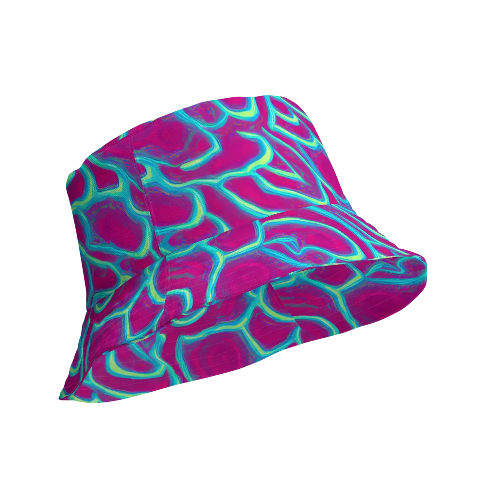 Neon Flux on Reversible Bucket Hat — Product details Outside