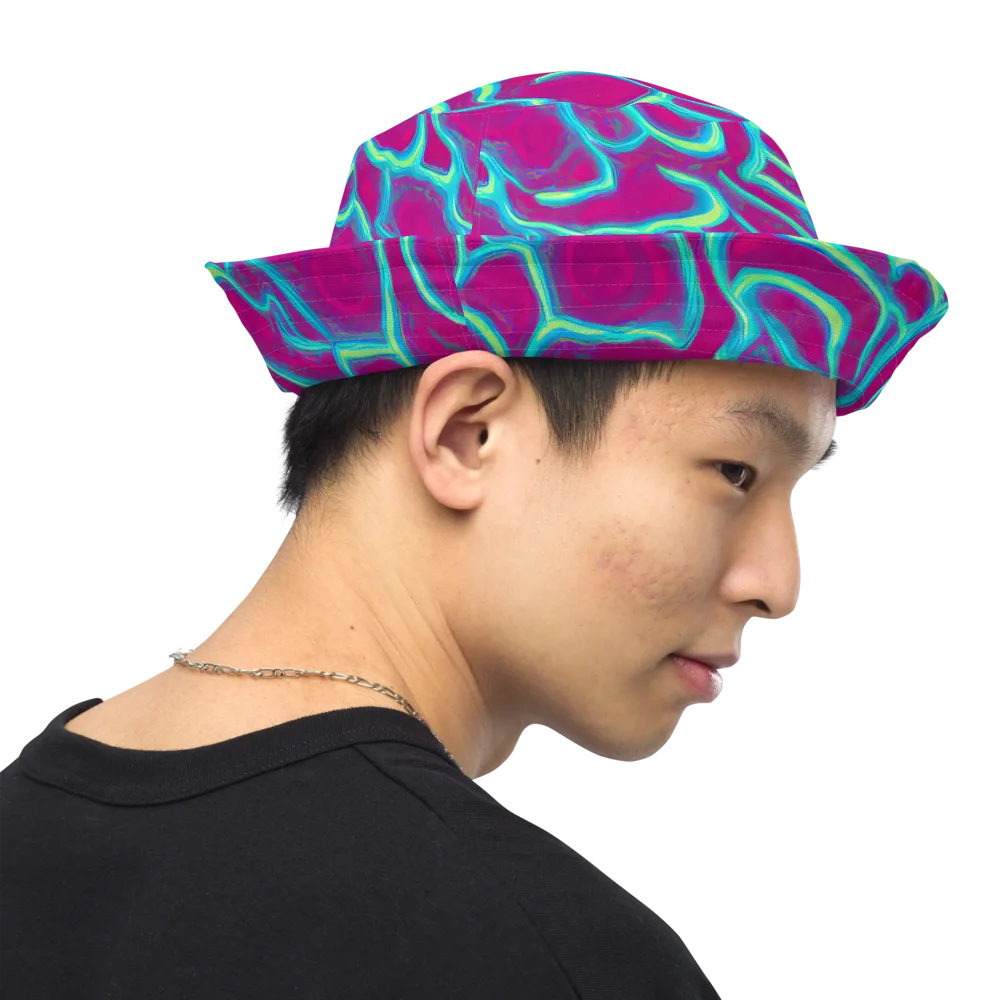 Neon Flux on Reversible Bucket Hat — Right Outside