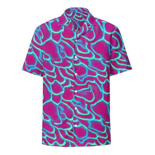 Neon Flux on a Button Shirt