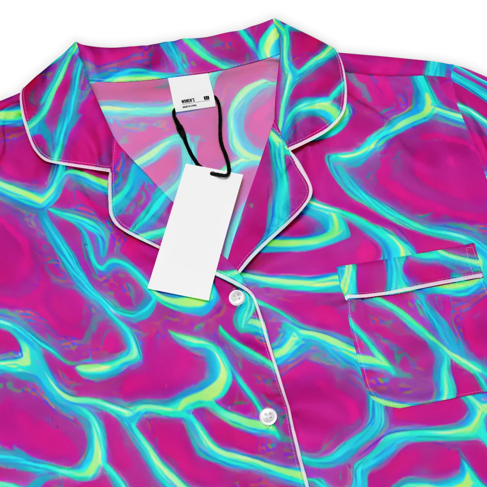 Neon Flux on Women's Short Sleeve Pajama Top — Product details