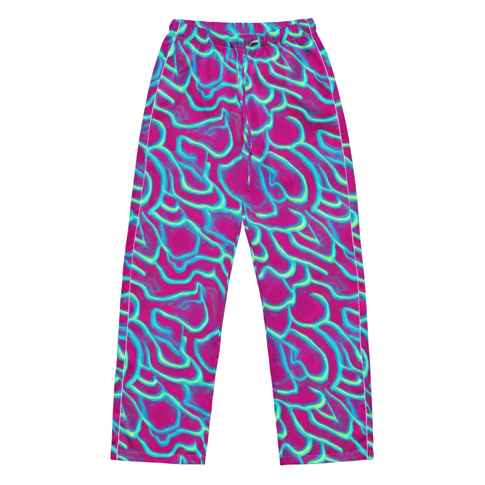 Neon Flux on Women's Pajama Pants — Front