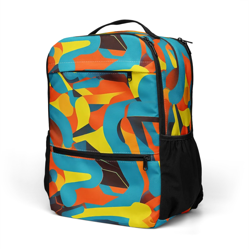 Fragmented Rhapsody on Utility Backpack — Left Front
