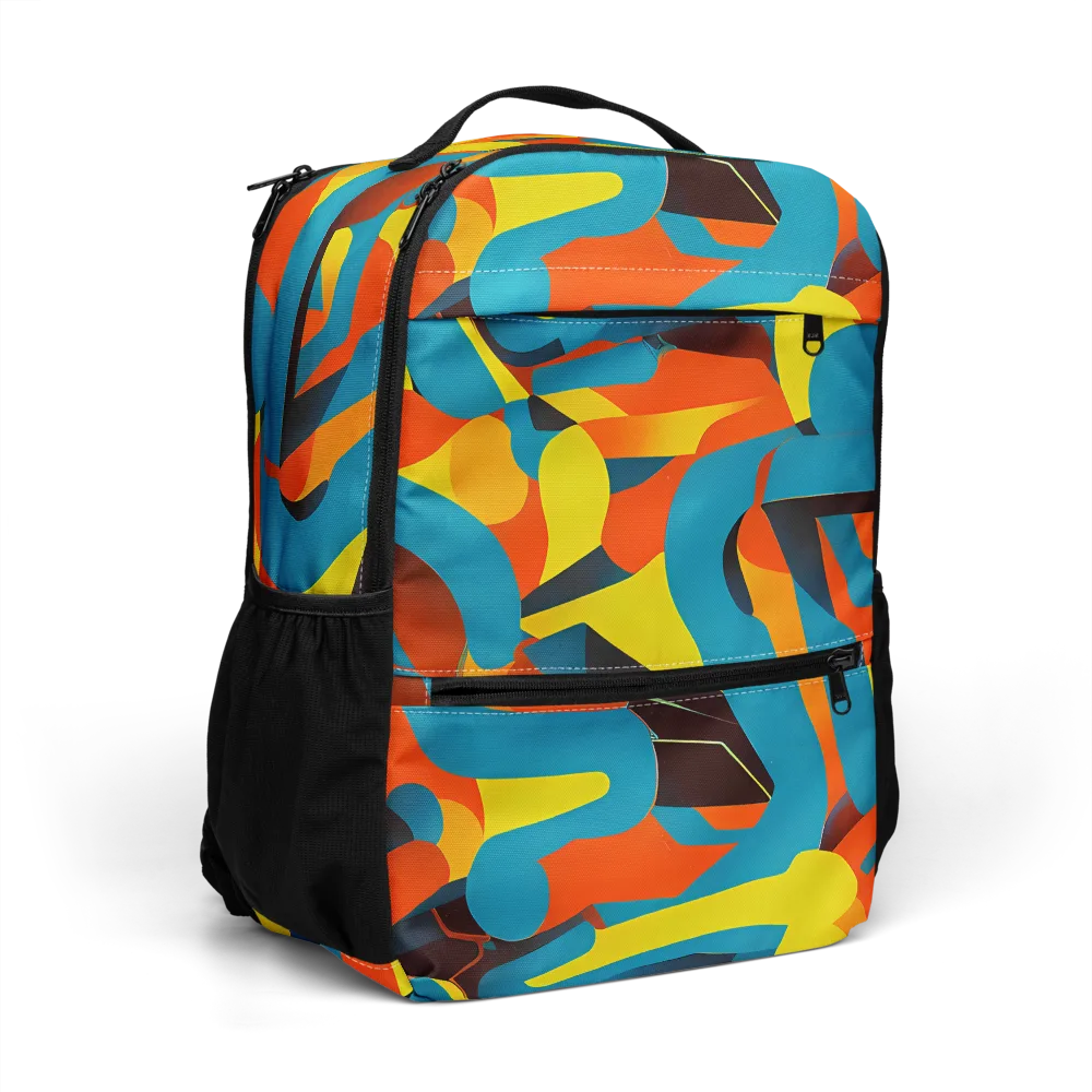 Fragmented Rhapsody on Utility Backpack — Right Front